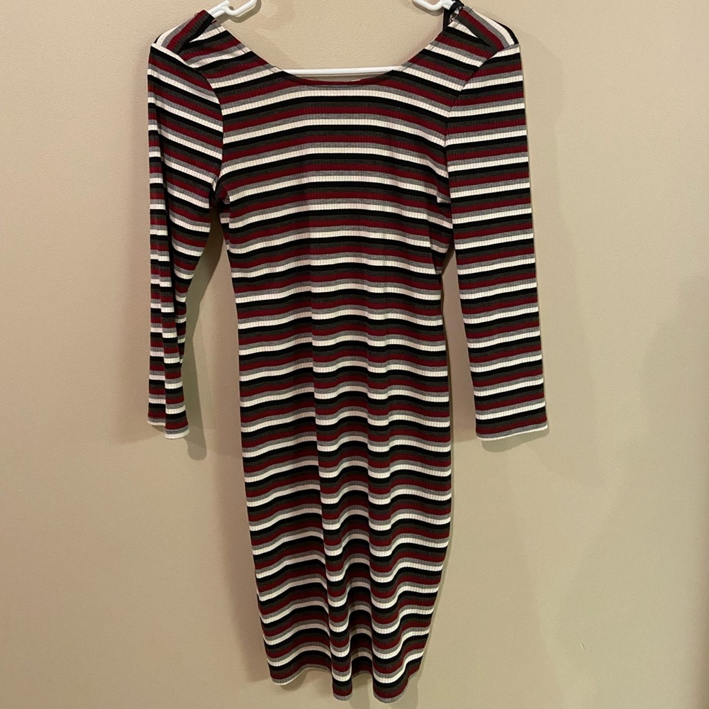 I.N San Francisco long-sleeved striped dress